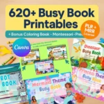Montessori Learning Bundle Busy Books – 620+Pages