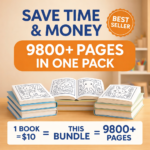 9800+ Kids Coloring Pages MEGA Bundle - Image 4